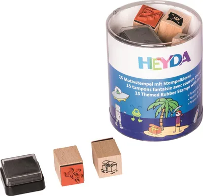 Zdjęcie produktu dla HEYDA 204888486, Zestaw stempli dla dzieci, Wielobarwny