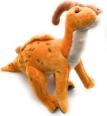 Image de Onwomania Parasaurolophus Dino Dinosaure Peluche Tissu Animal 35cm brun