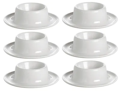 Produktbild von Eierbecher Weiss Melamin 6er Set