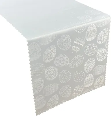 Produktbild von Fleckenresistente Tischtücher Ostern 3355 Osterhase Weiß 40x80 cm