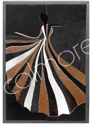 Obrázok produktu pre Dekoratívna textília MALAIKA, 100% koža, 91x152 cm, hnedá