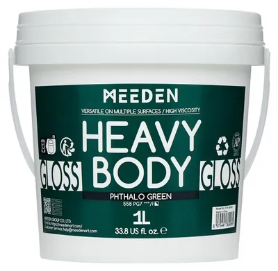 Produktbild von 1 Liter Acrylfarbe, hochglänzend, für Leinwand und kreative Anwendungen