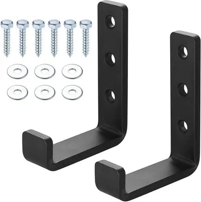 Immagine prodotto di Ganci da parete in metallo per garage, 2 pezzi, resistenti