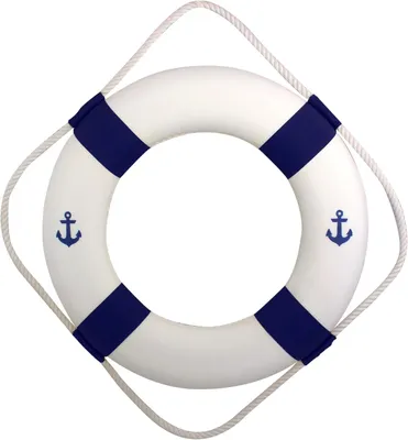 Produktbild von Rettungsring, blau/weiß, 50 cm
