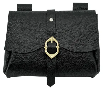 Produktbild von Gürteltasche "der Bote" aus Leder - Schwarz