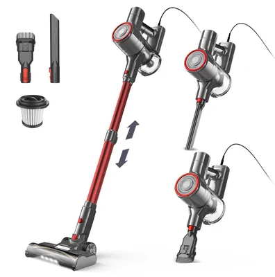 Productafbeelding van Stofzuiger - Model I8 - 600 W - 25 kPa zuigkracht - HEPA-filter - Zonder zak - 6 meter kabel - EU-stekker - Rood