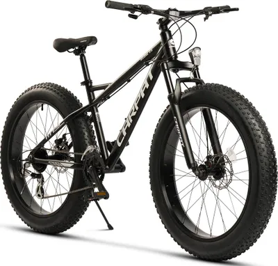 Produktbild von Carpat 26 Zoll x 4.0 Zoll Fettreifen Mountainbike (MTB) für Erwachsene - Offroad & Gelände, Hi-Ten 6061 Aluminium Hardtail, Shimano 2x8 Gangschaltung, 80mm Federgabel, 160mm Scheibenbremsen