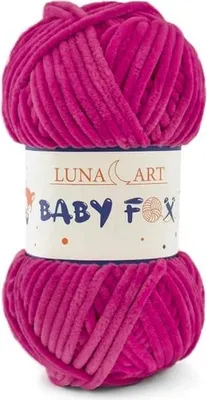 Obrázek produktu pro Luna Art Baby Fox Vlna růžové barvy, velmi měkká, ideální pro dětské předměty