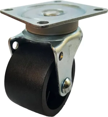 Produktbild von Möbelrolle 38 mm Durchmesser, Modell Rm-061, Gleitlager, 50 kg Tragfähigkeit, für harte Böden