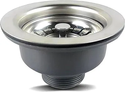 Obrázek produktu pro Nerezový kuchyňský odtokový ventil Ø 114 mm (Ø 85 mm)