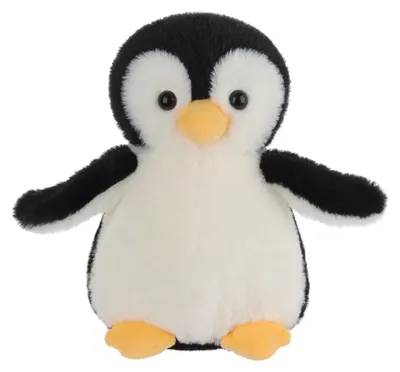 Immagine prodotto di Orsacchiotto di peluche nero a forma di pinguino (20 cm)