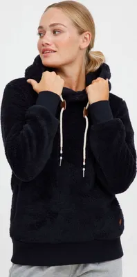 Produktbild von OXMO OXAnniken Fleecepullover Damen Kapuzenpullover Pullover mit Kapuze & Teddyfutter