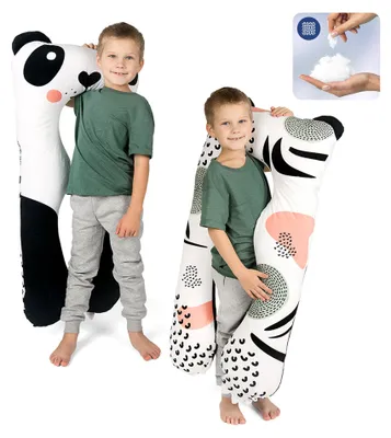 Produktbild von KomfortKissen™ Kids – Ergonomisches Kinder-Körperkissen 60x120 cm - Mikroplüsch (Kuschelig) / Astronaut