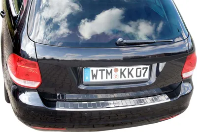 Zdjęcie produktu dla Chromowana osłona zderzaka ze stali nierdzewnej do VW GOLF 5 + GOLF 6 VARIANT | BJ 2007-2013