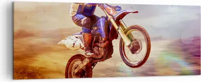 Produktbild von Bild auf Leinwand - Leinwandbild - Motor Sport Helm - 140x50cm - Wand Bild - Wanddeko - Wandbilder - Leinwanddruck - Bilder - Kunstdruck - Wanddekoration - Leinwand bilder - Wandkunst - AB140x50-3881