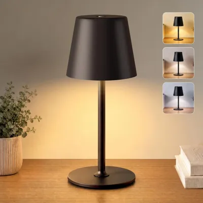 Immagine prodotto di Lampade da comodino wireless in metallo, luci notturne impermeabili per interni ed esterni
