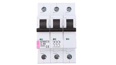 Image de Disjoncteur 3P C 50A 6kA AC ETIMAT10 002135721