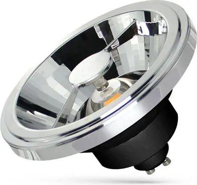 Produktbild von Spectrum LED Leuchtmittel Reflektor AR111 Schwarz 12W GU10 850lm warmweiß 2700K 15°