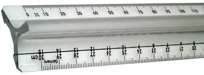 Produktbild von KUM® 202.01.09 Lineal Plastik mit Griff 30 cm