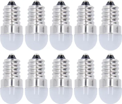 Obrázok produktu pre 10 úsporných žiaroviek E14, teplé biele svetlo LED, malé žiarovky pre stropné a nástenné svietidlá, 500 lm, 1,5 W, 24 V