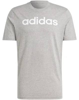 Productafbeelding van adidas Essentials T-shirt met enkelvoudige jersey stof en lineair logo, geborduurd, model IC9277, heren, maat S.Pullunder adidas, maat S