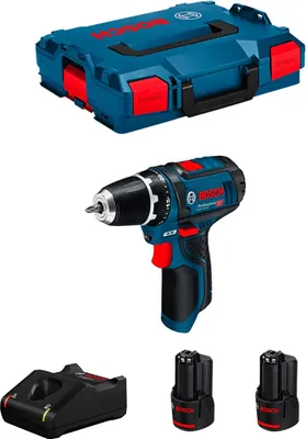 Image de Perceuse-visseuse BOSCH GSR 12V-15 (2 x 3,0 Ah + GAL12V-40 + L-Boxx 102)