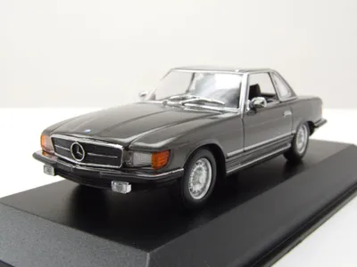 Produktbild von Maxichamps 940033451 Mercedes 350 SL Cabrio Hardtop R107 1974 grau metallic 1:43