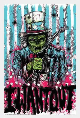 Image de Disturbia - Poster - I Want Out + cadre amovible, Shinsuke® Maxi MDF blanc, vitre acrylique