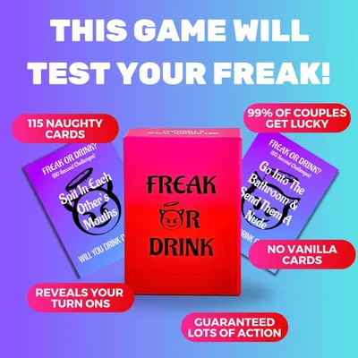 Productafbeelding van Freak or drink - Meest freakiest koppel drinkspel - Perfect voor date-avonden - Verjaardagen en jubilea