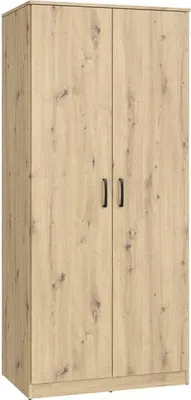 Produktbild von Kleiderschrank NIKO NIKS80 Schrank 82x185xx53 cm 2 Türiger Artisan EIche