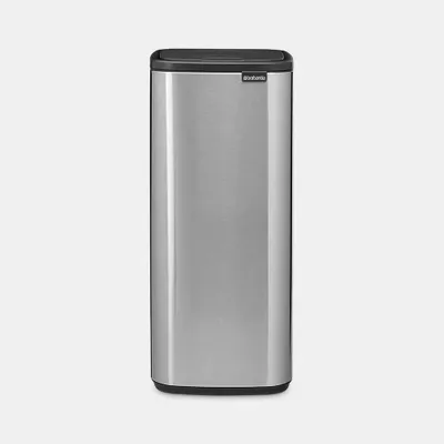 Immagine prodotto di Brabantia Bo Touch Bin, 10 l, Rettangolare, Acciaio, Acciaio, Plastica, Pedale