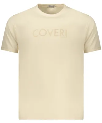Produktbild von Beiges Herren T-Shirt mit Print und Logo – Kurzarm, Rundhals