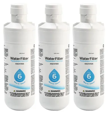 Kühlschrank-Wasserfilter, 3 Stück, 5x5x15 cm, 300 Gal.