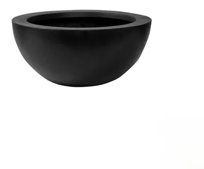Produktbild von Pottery Pots - Blumentopf - Schwarz - D38,5 x H18 cm - Öffnung 34 cm
