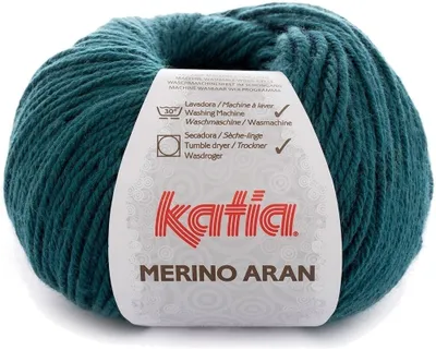 Obrázok produktu pre Katia Merino Aran 44 Dark Turquoise Pletacia priadza