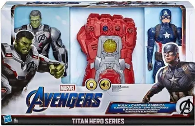 Image de Avengers Set de 2 figurines 30cm Thanos Gauntlet by Hasbro E6072