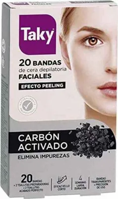Obrázok produktu pre Taky uhlíkové Activado voskové pásiky na tvár 20 kusov