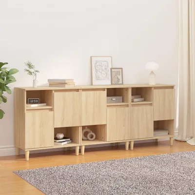 Obrázek produktu pro vidaXL Příborníky 3 ks Sonoma Dub 60x35x70 cm výrobek z odvozeného dřeva