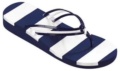 Produktbild von Beco Damen-Flip-Flops | Dunkelblau/Weiß - 37