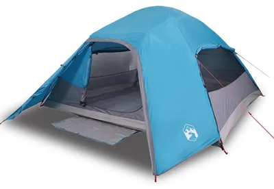 Produktbild von vidaXL Kuppel-Campingzelt 4 Personen Blau Wasserdicht