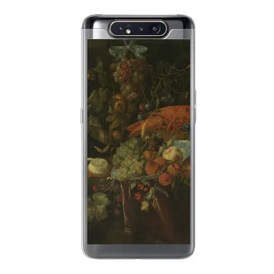 Produktbild von MuchoWow® Handyhülle Schutzhülle Hülle für Samsung Galaxy A80 Stilleben mit Obst und einem Hummer - Gemälde von Jan Davidsz. de Heem Silikon Softcase Handy Hülle - Schutzdeckel