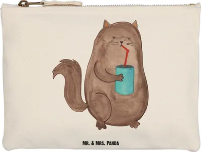 Produktbild von Mr. & Mrs. Panda Etui Katze Dose Grösse XL Große - Weiß - Geschenk, Federmappe, Durstig, Baumwolltasche, Cat, Cats, Make-Up Tasche, trinken, Katzenfutter, Federtasche