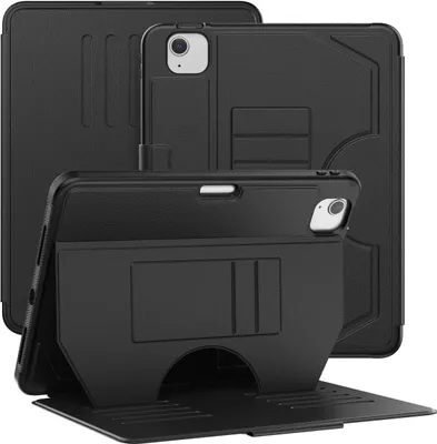 Produktbild von Mobigear Magnetic Folio iPad Pro 11 Zoll (2018) Hülle Klapphülle + Stifthalter - Schwarz