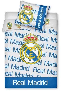 Obrázok produktu pre Sada posteľnej bielizne Real Madrid, oficiálne licencovaná pre skutočných fanúšikov