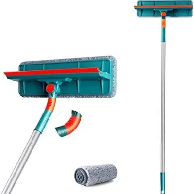 Produktbild von Famanu Ruitenreiniger 2-in-1 Set - Microfasertuch und Gummiwischer