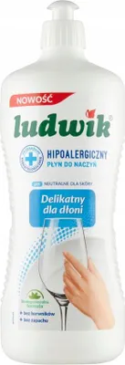 Zdjęcie produktu dla Ludwik płyn do mycia naczyń 900g - hipoalergiczny