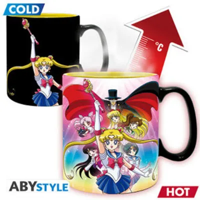 Obrázok produktu pre Hrnček Sailor Moon Heat Change - skupina (460 ml)