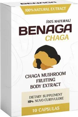 Produktbild von Benaga Chaga – 100 % natürlicher Chaga-Pilzextrakt