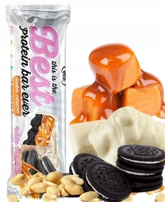 Obrázok produktu pre Proteínová tyčinka bez cukru, príchuť: biela čokoláda Real Pharm 50 g
