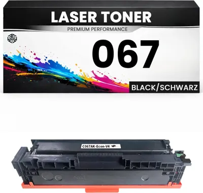 Produktbild von 2 x Toner Cartridge 067 Black für Canon kompatibel Schwarz wie Original imageClass LBP633Cdw/632Cdw/631Cw MF651Cw/653Cdw/654Cdw/655Cdw LBP632Cdw